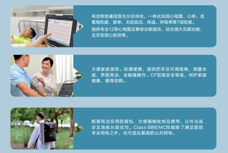 迈瑞Mindray 健康一体机 G2 使用场景说明2